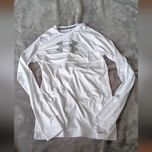 Under Armour White Long Sleeve Tee